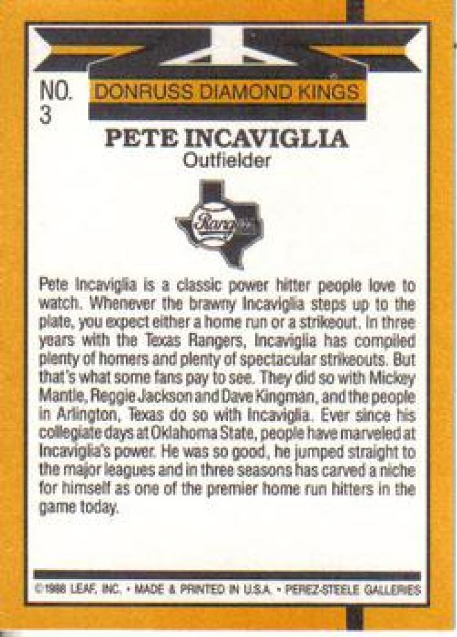 1989 Topps #706 Pete Incaviglia - NM-MT