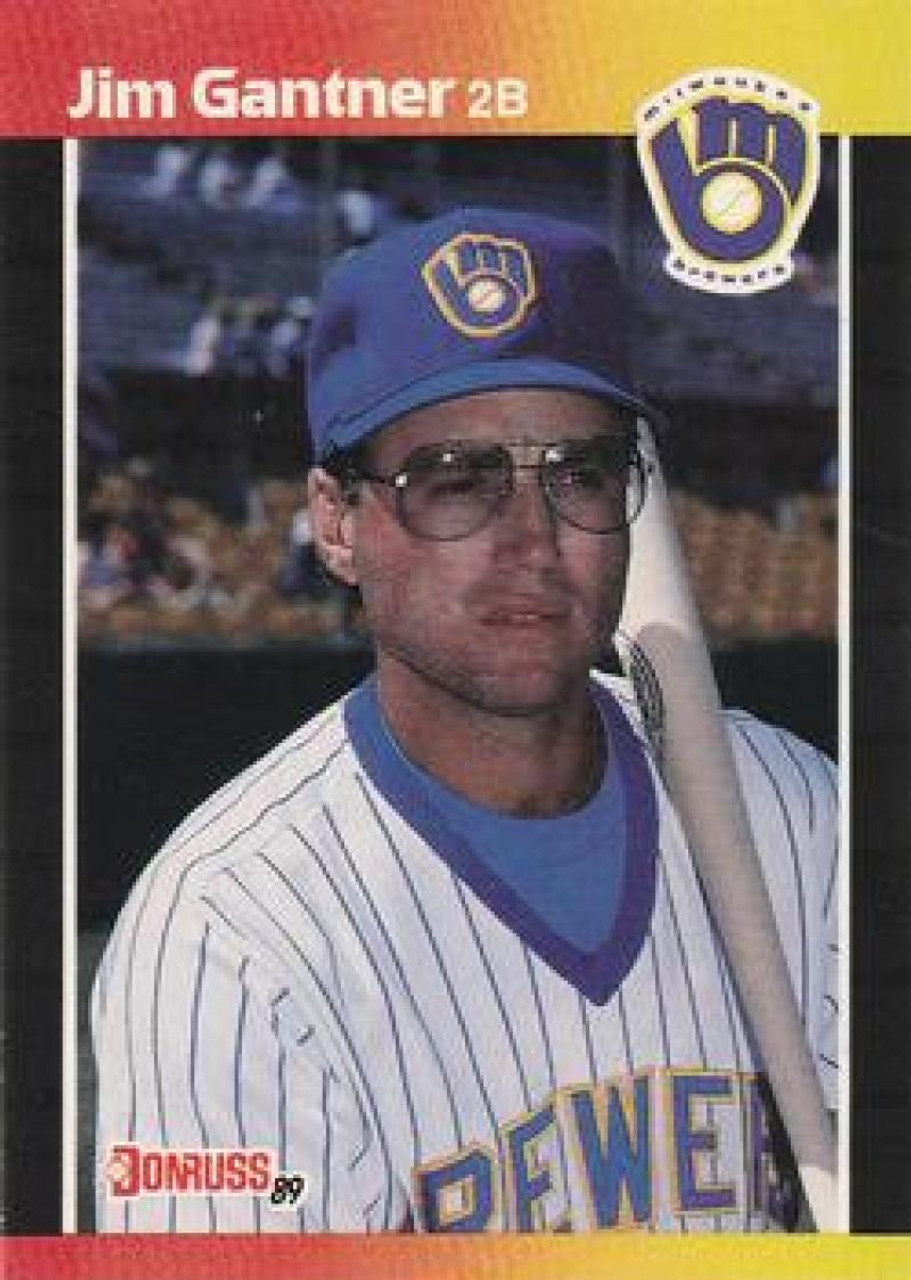 Jim Gantner Autographed 1990 Donruss Card #291 Milwaukee Brewers