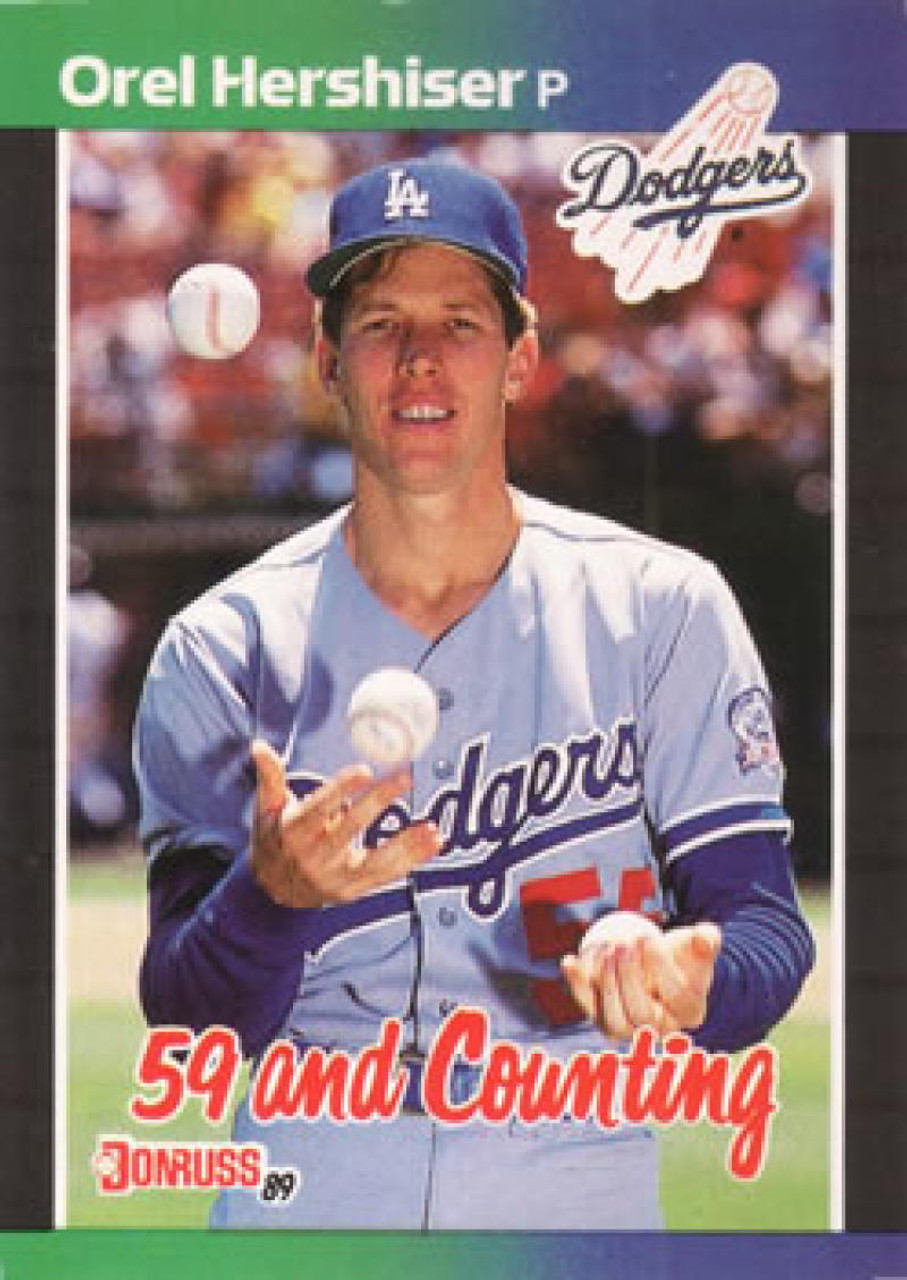 1989 Donruss #648 Orel Hershiser 59 and Counting NM-MT Los Angeles Dodgers  - Under the Radar Sports