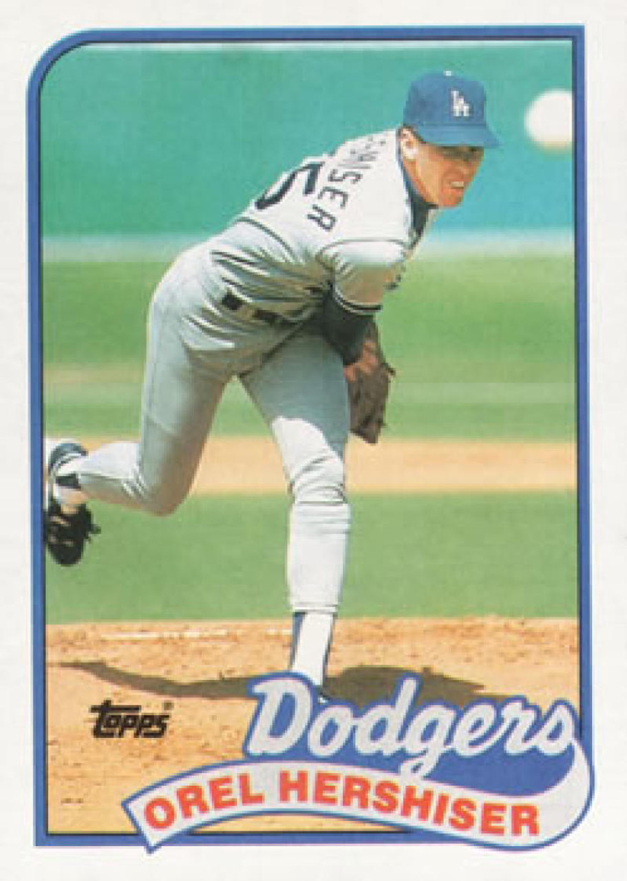 1989 Topps All Star Orel Hershiser card #394 Los Angeles Dodgers Baseball