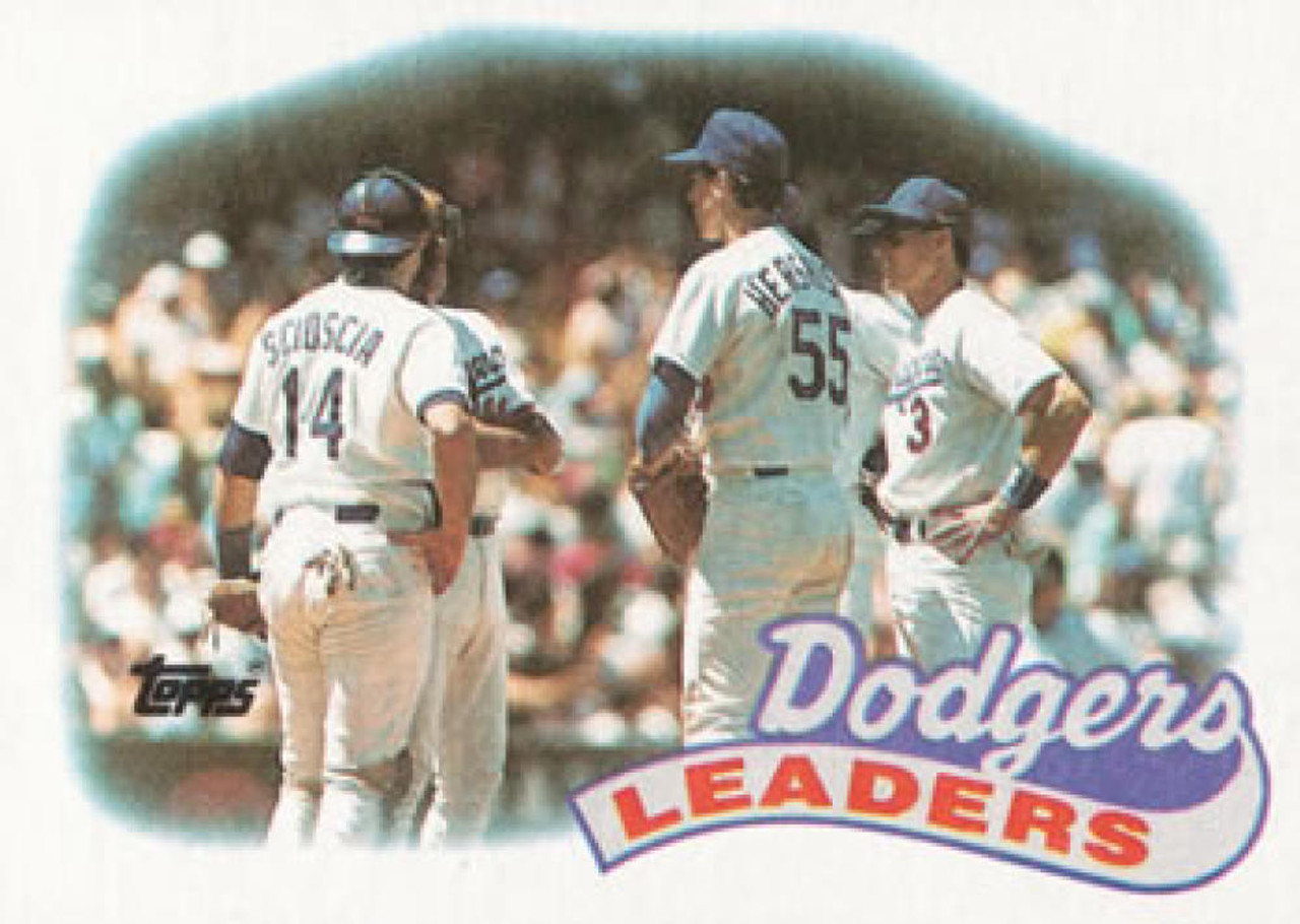 1989 Topps All Star Orel Hershiser card #394 Los Angeles Dodgers Baseball