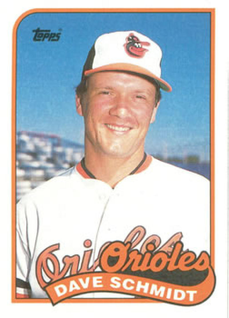 1989 Topps #677 Dave Schmidt NM-MT Baltimore Orioles - Under the