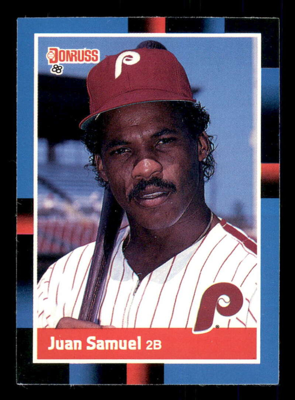 1988 Donruss #288 Juan Samuel NM-MT Philadelphia Phillies - Under