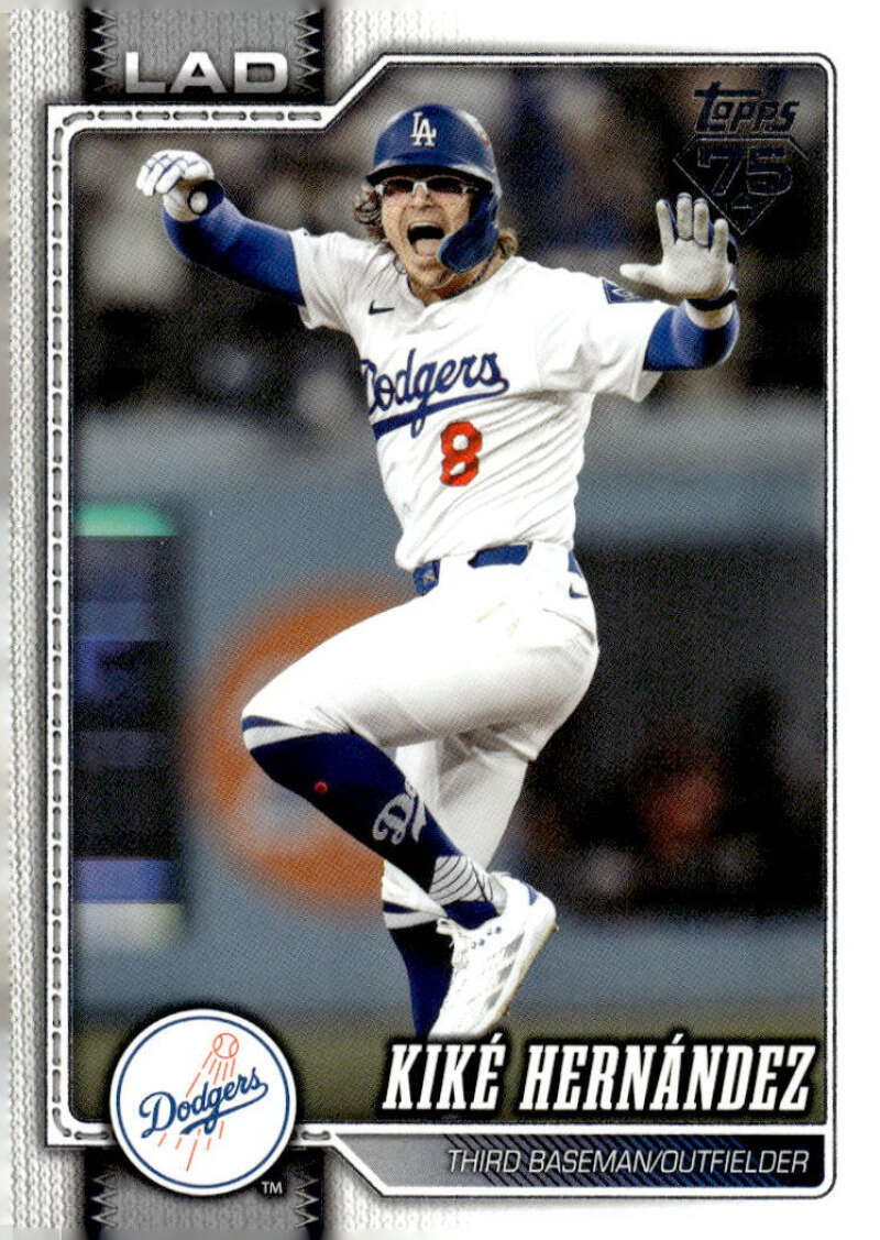 2026 Topps #571 Kike Hernandez NM-MT Los Angeles Dodgers - Under