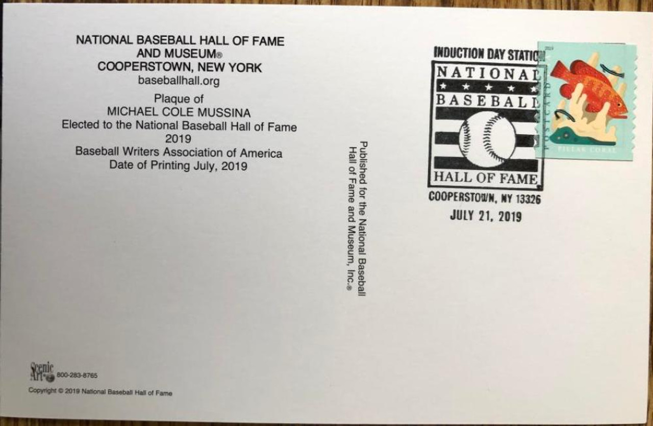 Mike Piazza Baseball Hall of Fame Plaque Postcard