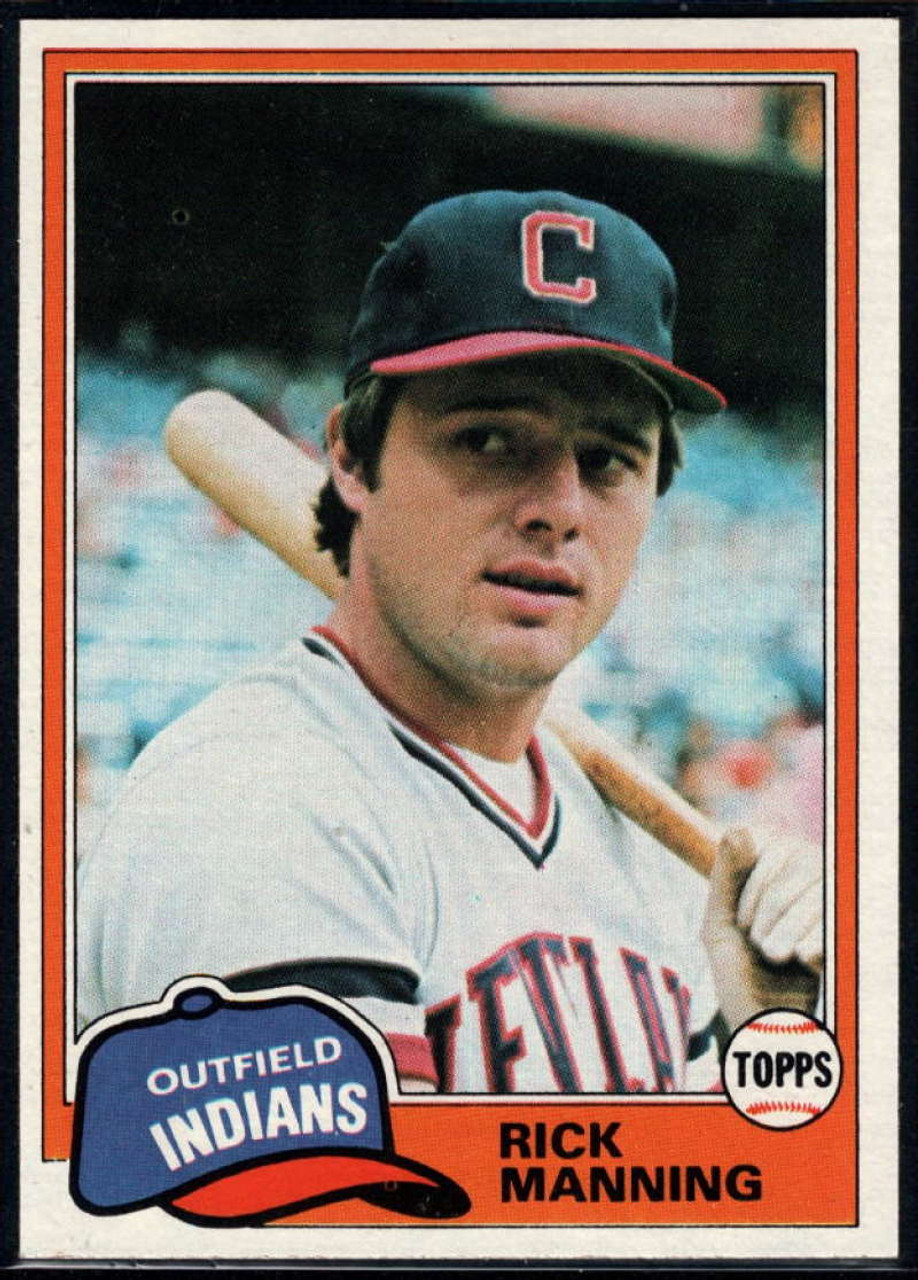 1981 Topps #308 Rick Manning VG Cleveland Indians - Under the