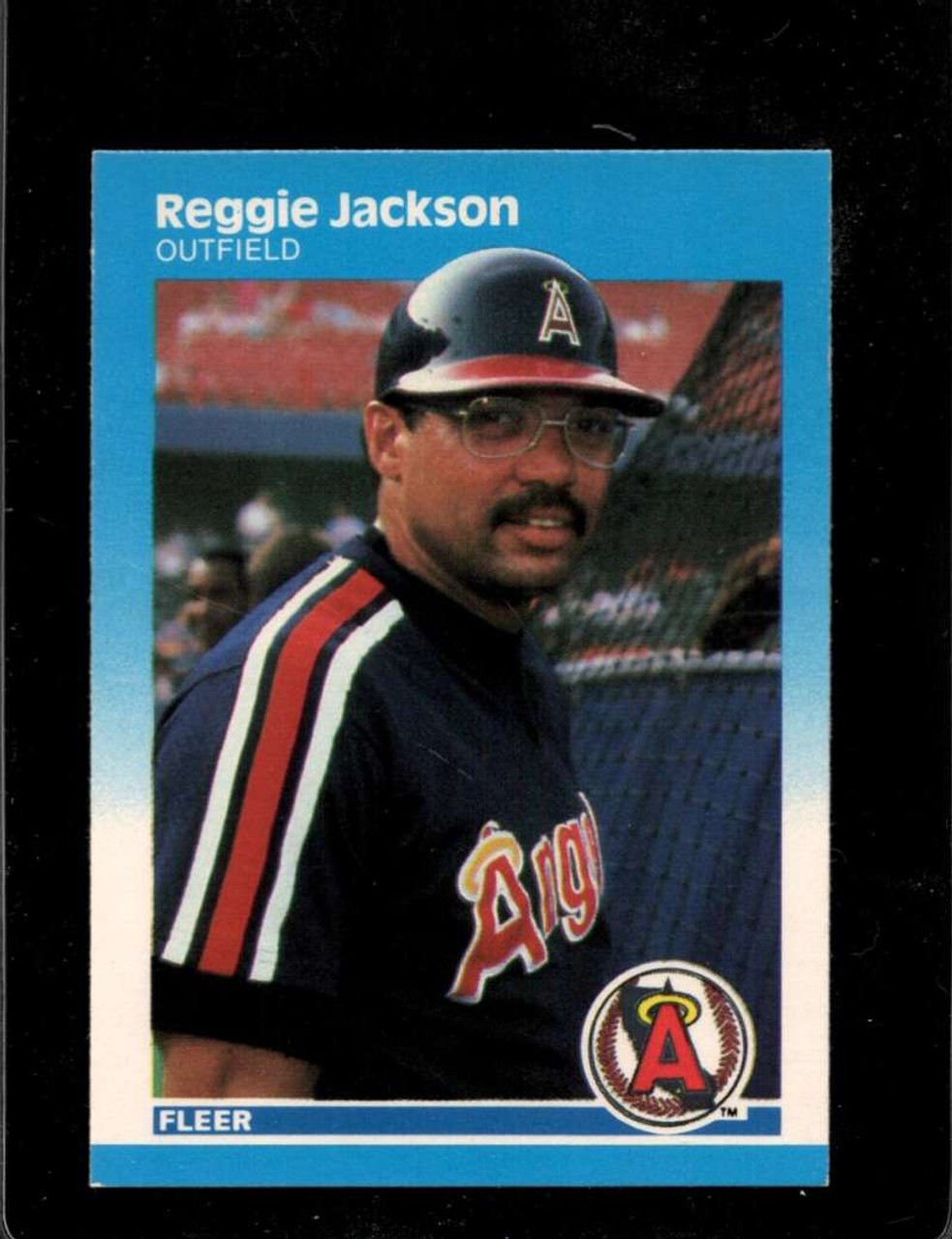 1987 Donruss Reggie Jackson Angels Baseball Card #210 at 's