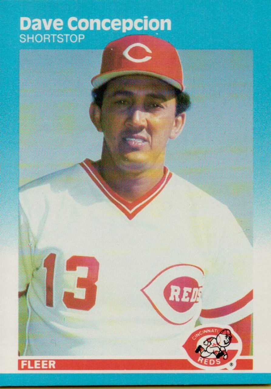 1987 Fleer #196 Dave Concepcion NM Cincinnati Reds - Under the Radar Sports