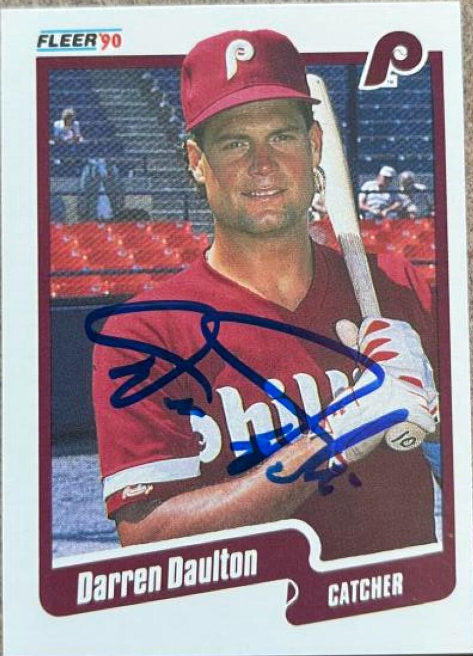 Darren Daulton Autographed Trading Cards, Signed Darren Daulton