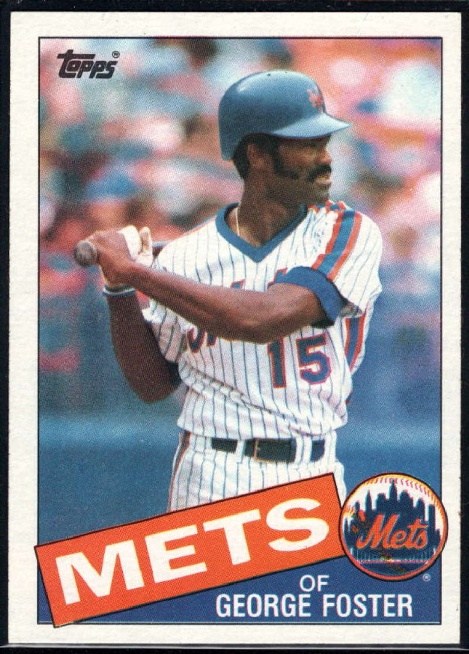  George Foster autographed baseball card (New York Mets