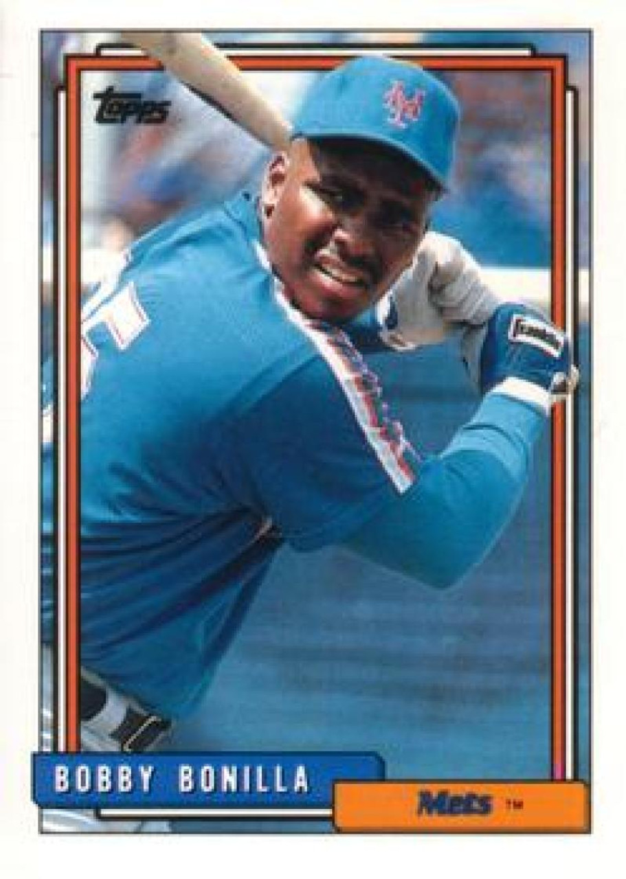 1992 Topps Traded #14T Bobby Bonilla VG New York Mets - Under the