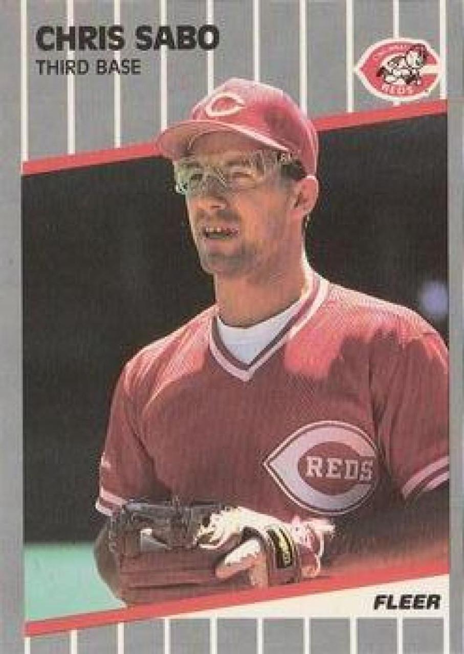1989 Fleer Baseball Card Chris Sabo Rookie Cincinnati Reds #170