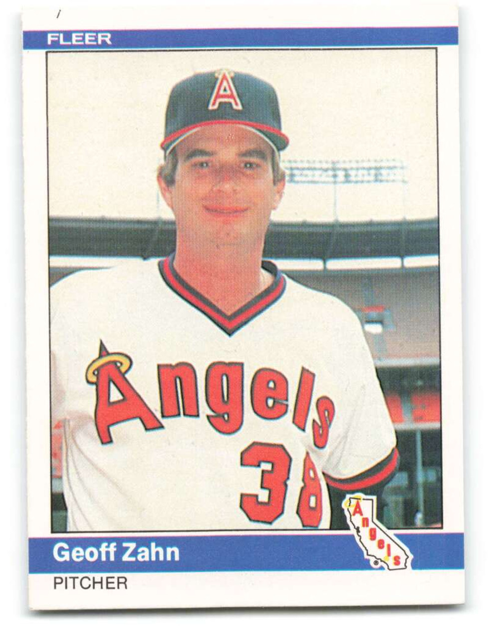 1984 Fleer #532 Geoff Zahn VG California Angels - Under the Radar Sports