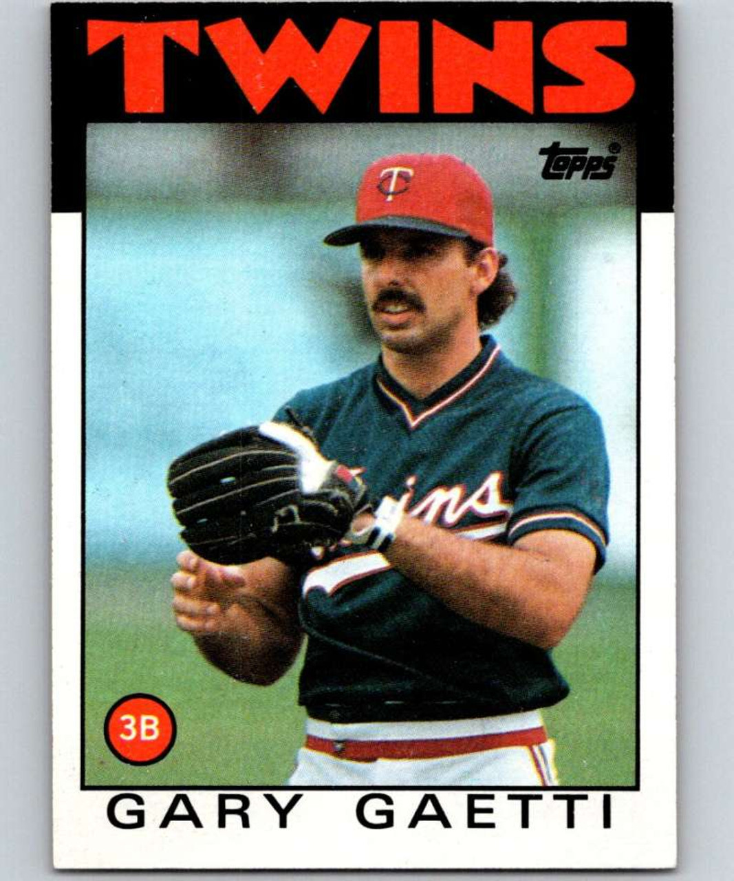 1986 Topps #97 Gary Gaetti VG Minnesota Twins
