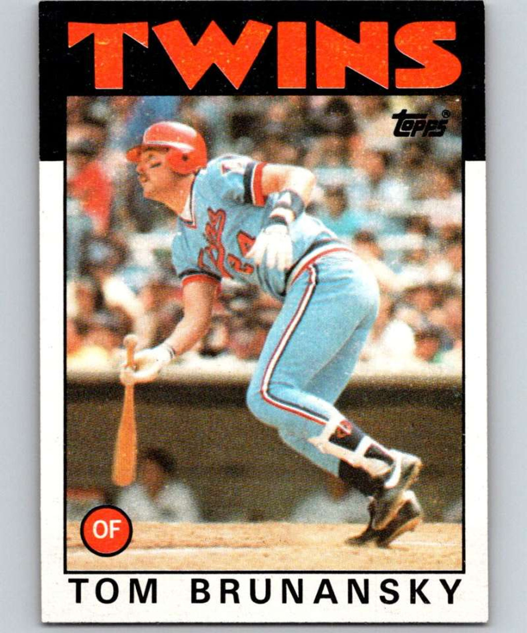 1986 Topps #565 Tom Brunansky VG Minnesota Twins - Under the Radar Sports