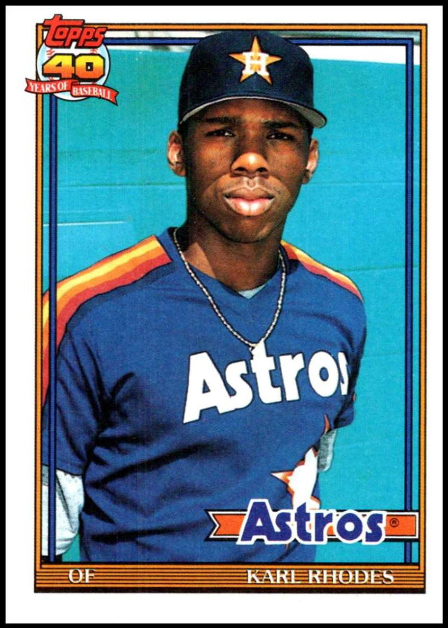 1991 Topps #516 Karl Rhodes VG Houston Astros