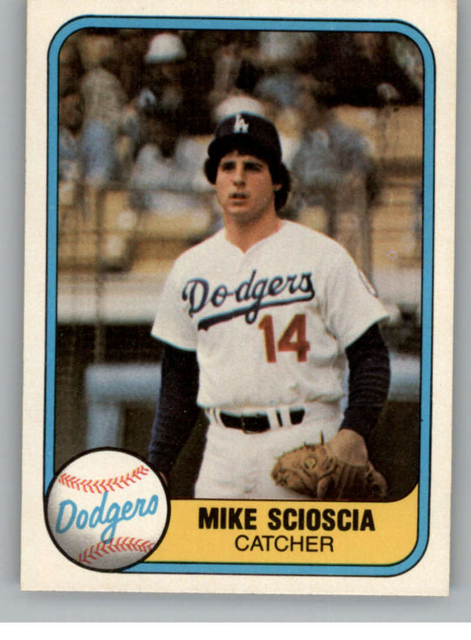 1981 Fleer #131 Mike Scioscia VG RC Rookie Los Angeles Dodgers - Under the  Radar Sports