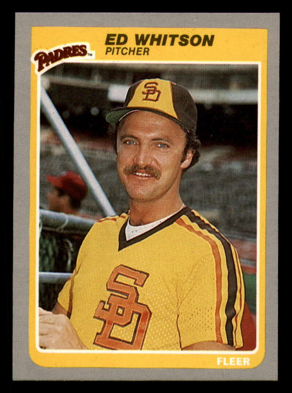 1985 Fleer #47 Ed Whitson VG San Diego Padres - Under the Radar Sports