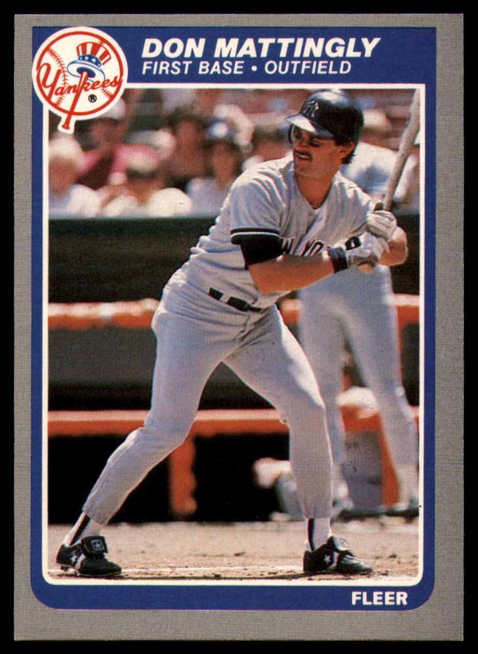 1985 Fleer #133 Don Mattingly VG New York Yankees - Under the