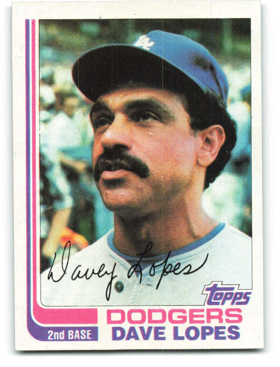 1982 Topps #740 Davey Lopes VG Los Angeles Dodgers - Under the