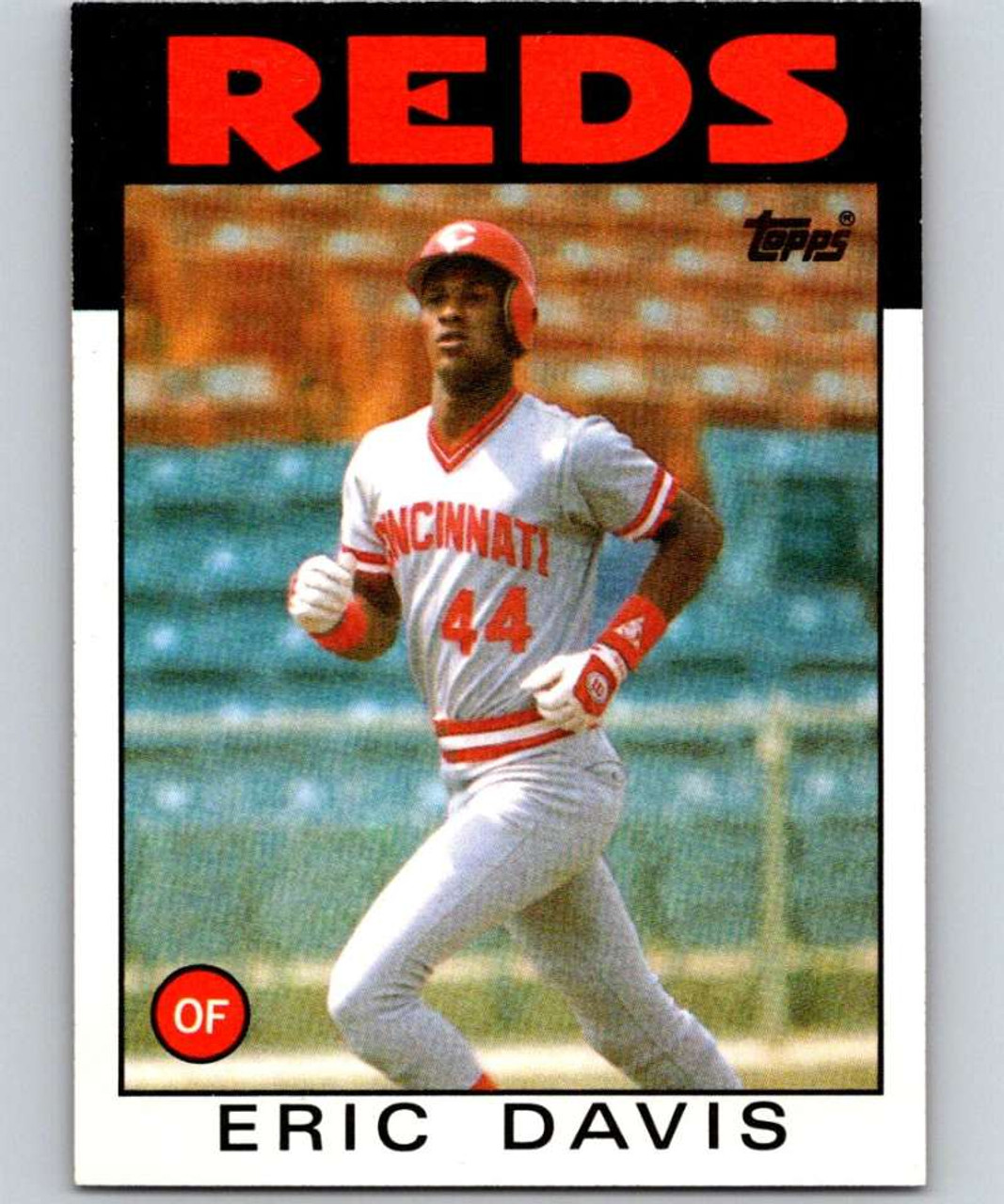 1986 Topps #28 Eric Davis VG Cincinnati Reds - Under the Radar Sports