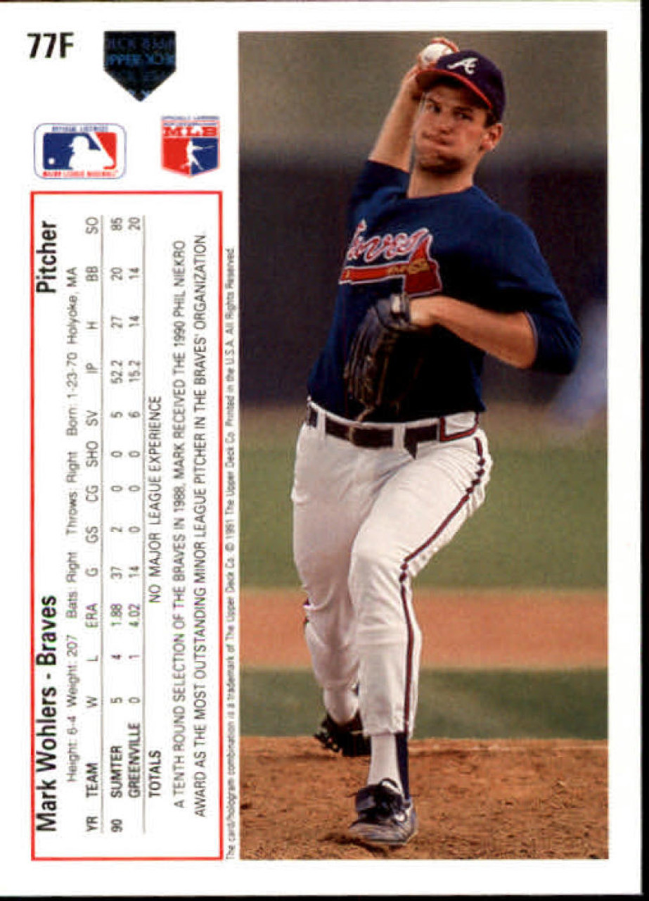 1991 Upper Deck Final Edition Otis Nixon Atlanta Braves 58F