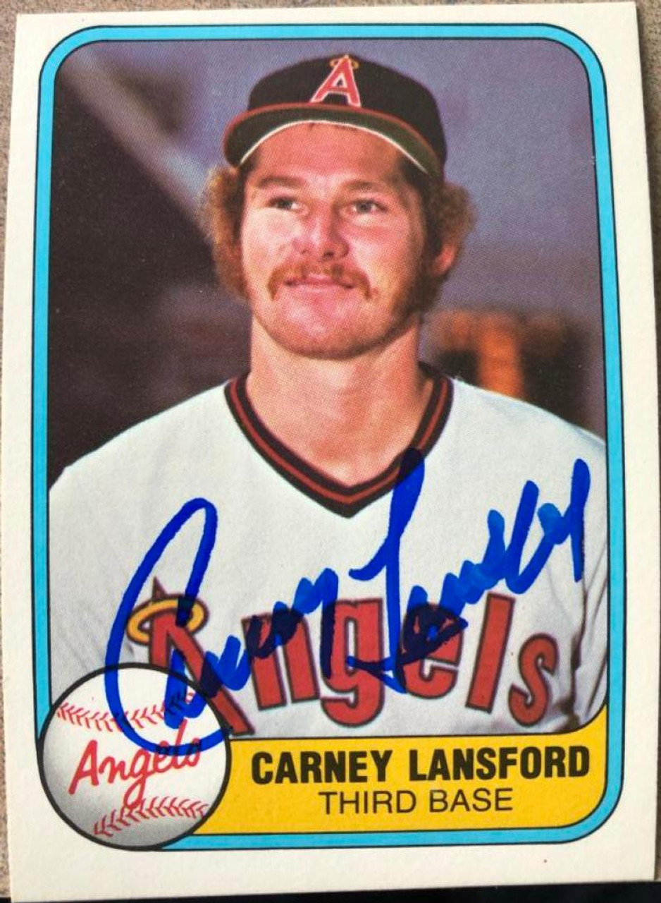 Carney Lansford Autographed 1981 Donruss #409 - Under the Radar Sports