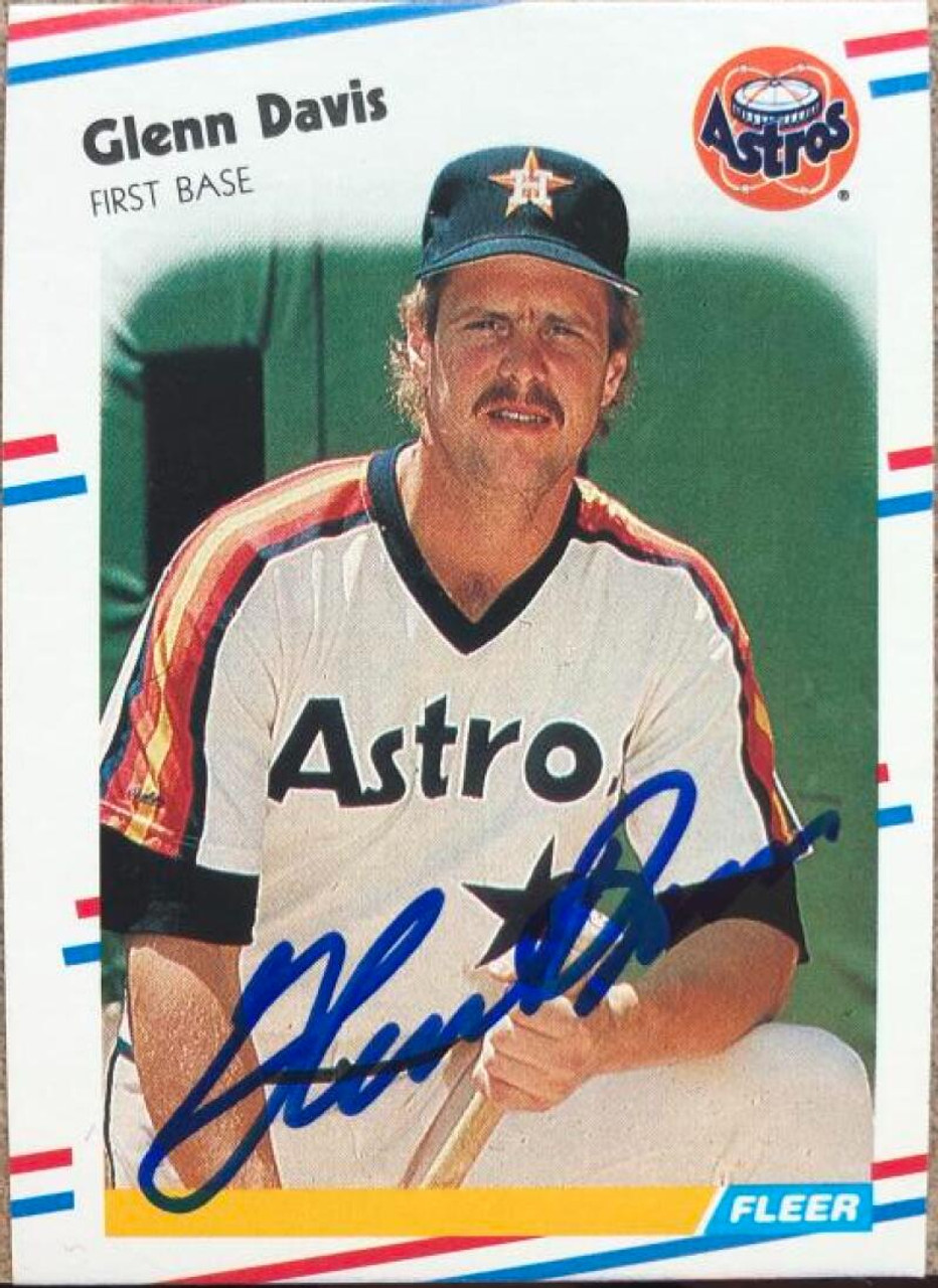 Glenn Davis autographed Baseball Card (Houston Astros) 1989