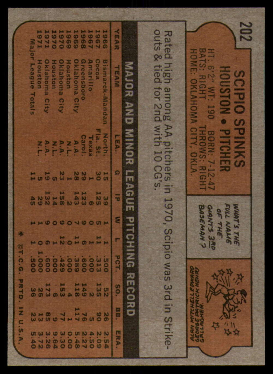1972 Topps #217 Roger Metzger VG Houston Astros - Under the Radar Sports