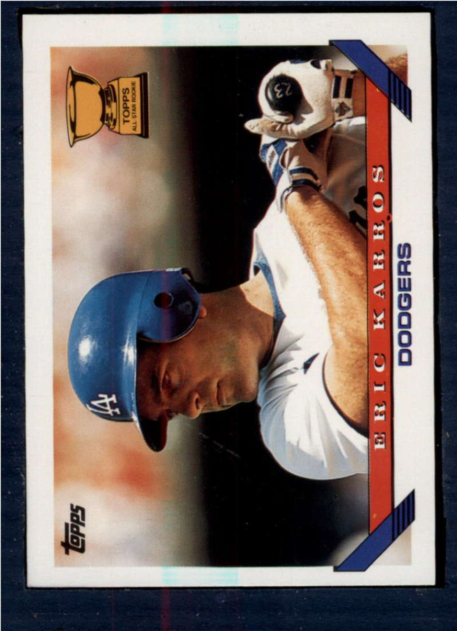 1996 Topps #196 Eric Karros VG Los Angeles Dodgers - Under the Radar Sports