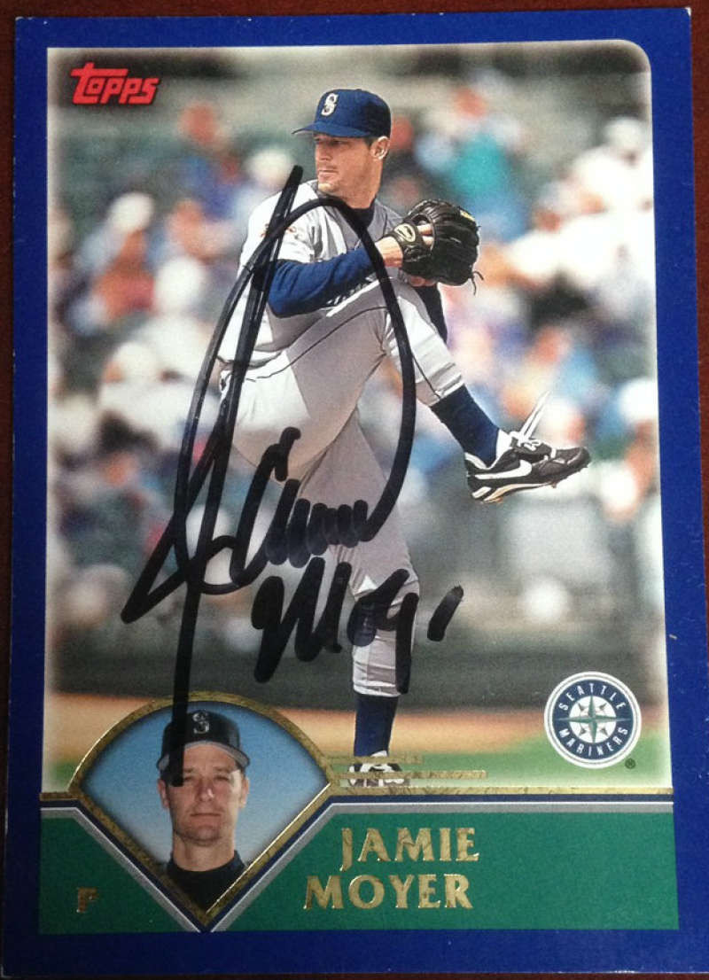 Jamie Moyer Autographed 2003 Topps #122 - Under the Radar Sports