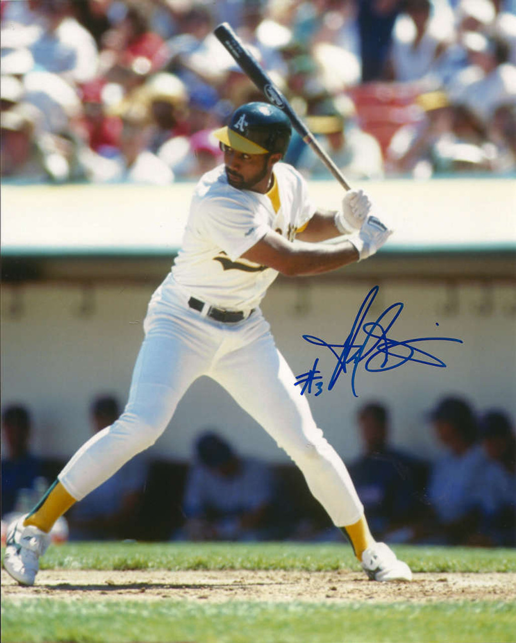 Harold Baines Autographed A's 8 x 10 Photo - Under the Radar Sports