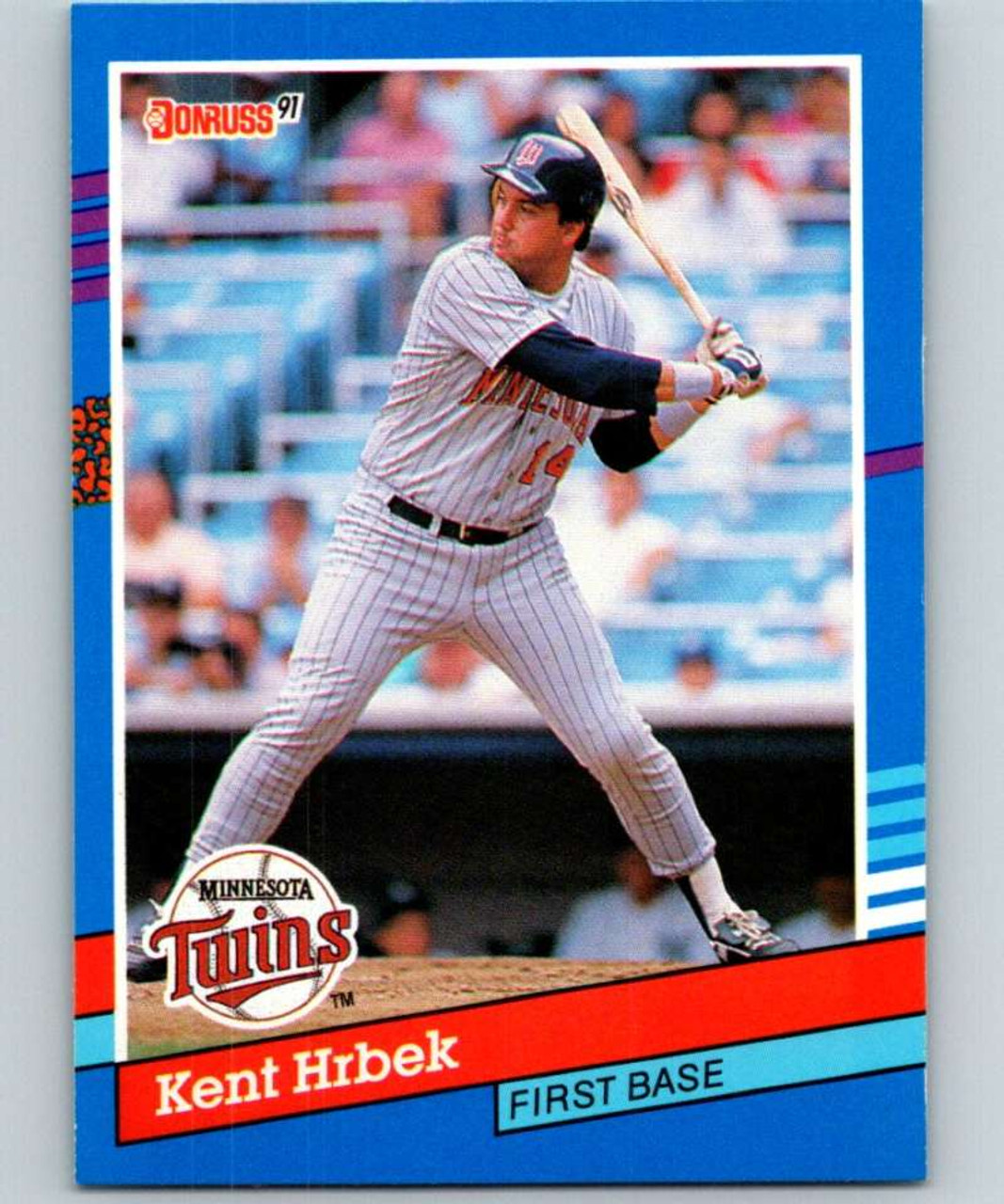 Kent Hrbek autographed baseball card (Minnesota Twins) 1988 Topps