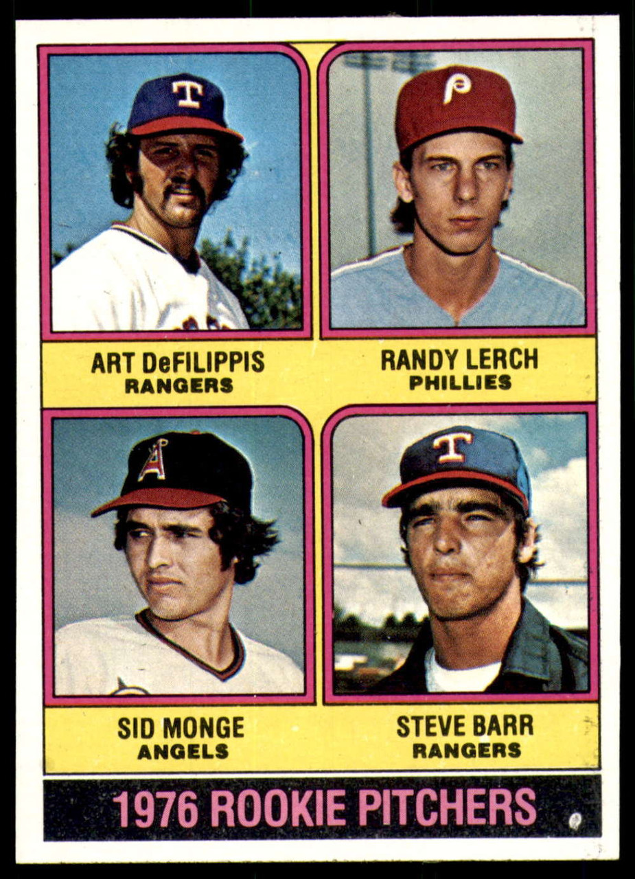  1977 Topps # 489 Rookie Pitchers Len Barker/Randy