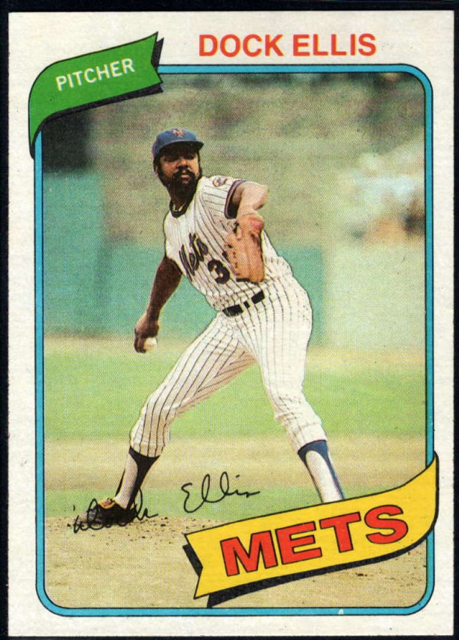 SOLD 17508 1980 Topps #117 Dock Ellis VG New York Mets - Under the