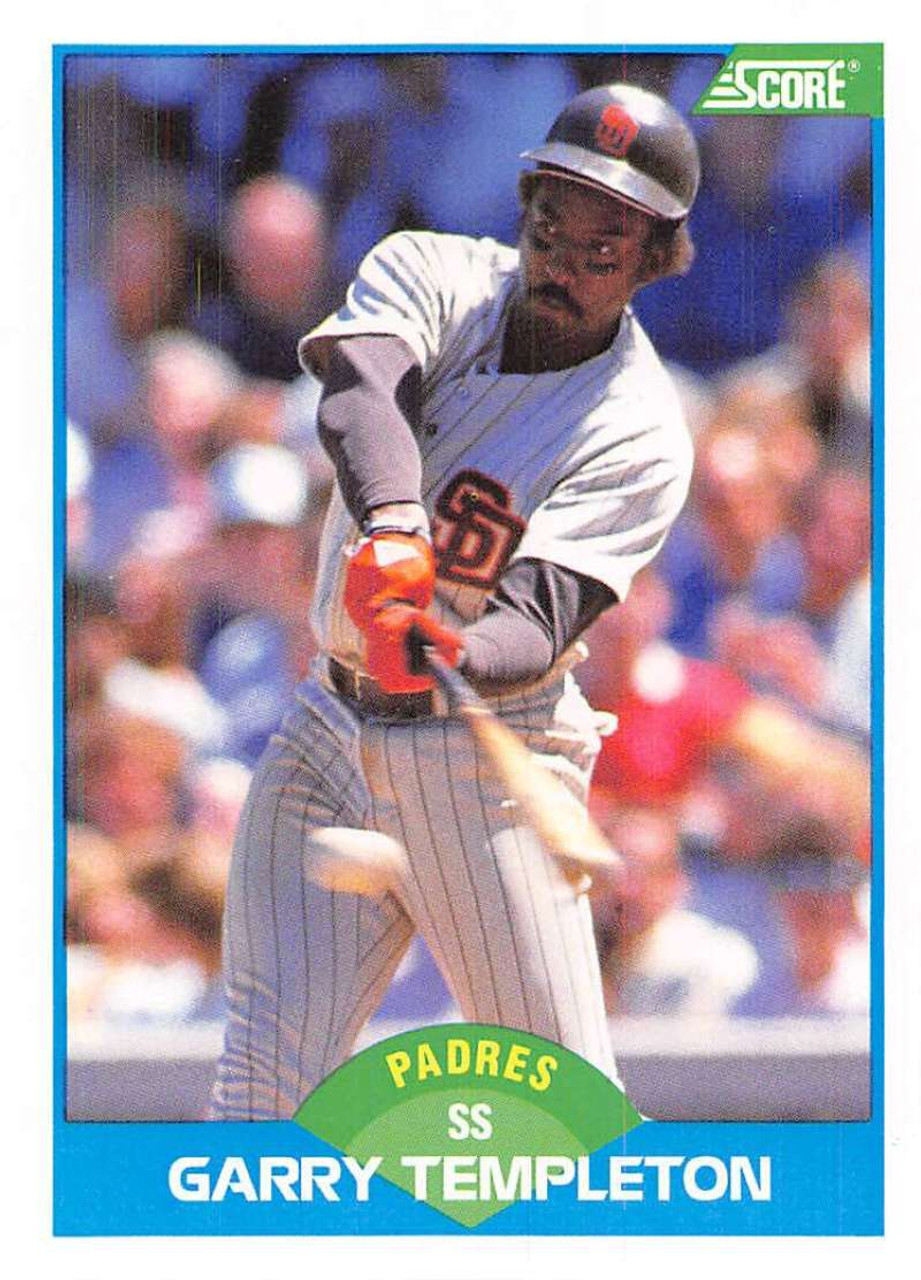 Autographed GARRY TEMPLETON San Diego Padres 1991 Topps