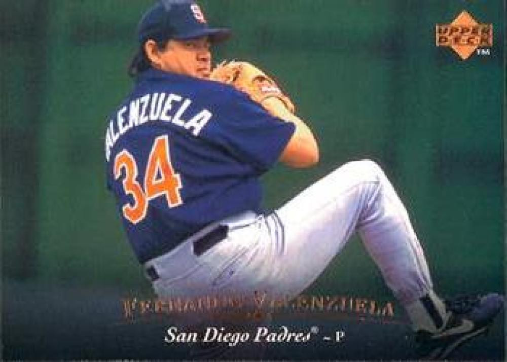 SOLD 42148 1995 Upper Deck #375 Fernando Valenzuela VG San Diego