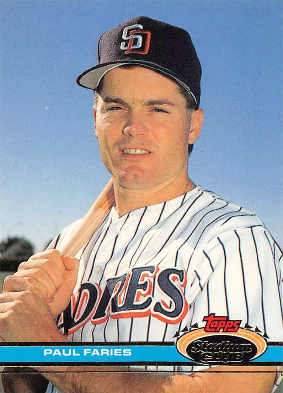 1991 Stadium Club #557 Paul Faries VG RC Rookie San Diego Padres - Under  the Radar Sports