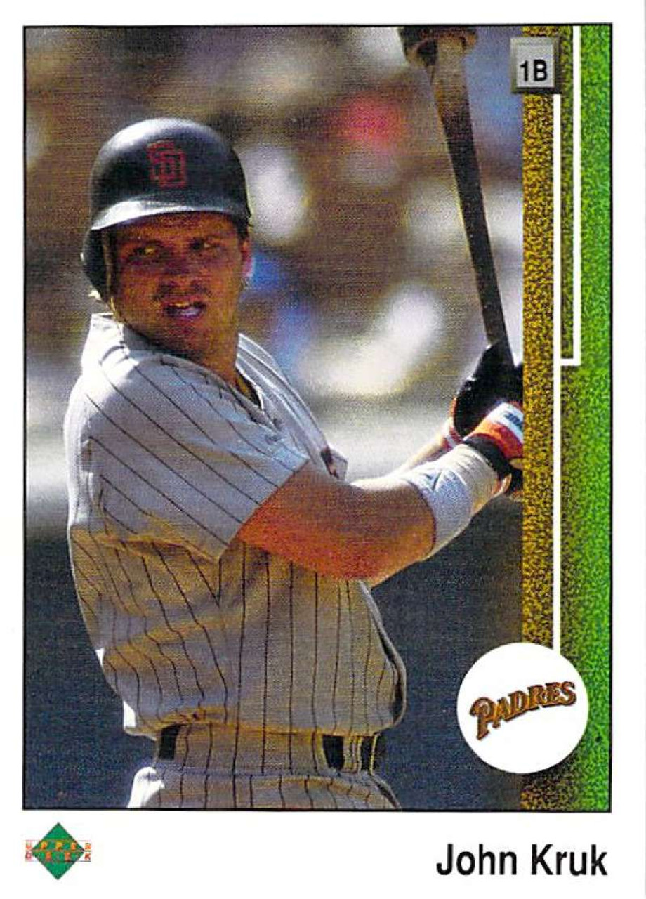 John Kruk autographed Baseball Card (San Diego Padres) 1989