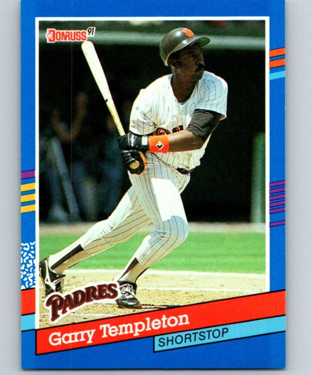 Garry Templeton autographed baseball card (San Diego Padres