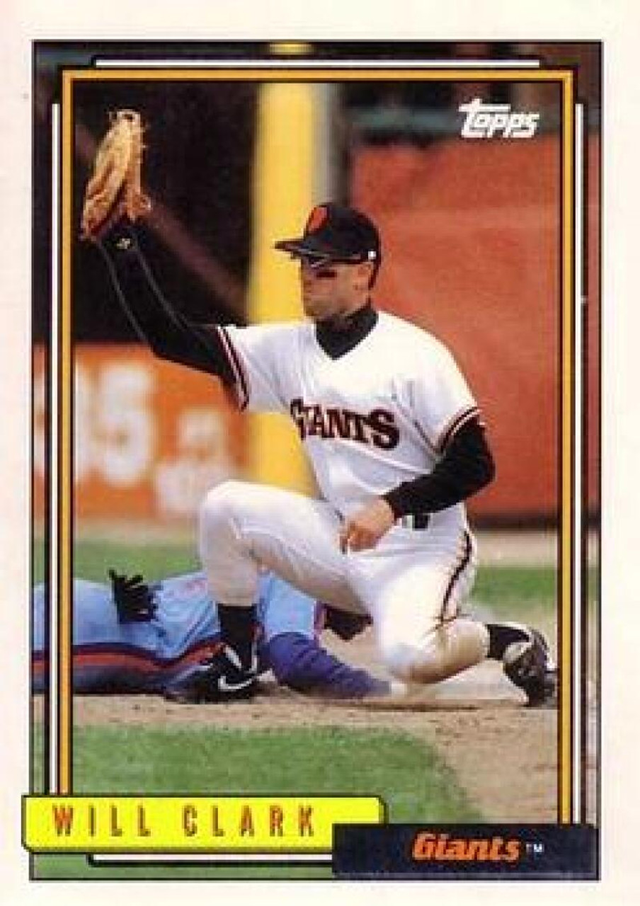 1992 Topps Will Clark San Francisco Giants #386.