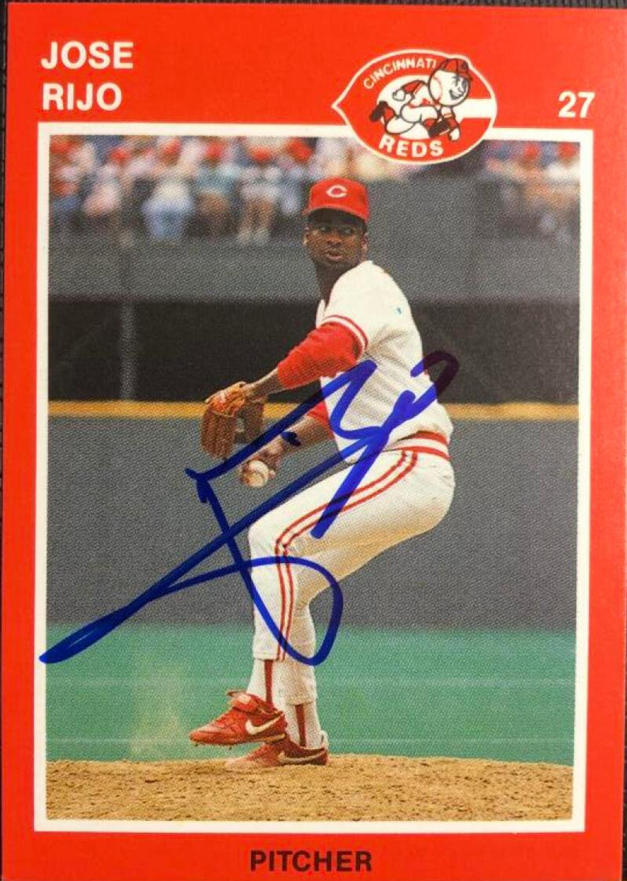 Jose Rijo Autographed 1988 Kahn's Cincinnati Reds #NNO - Under the