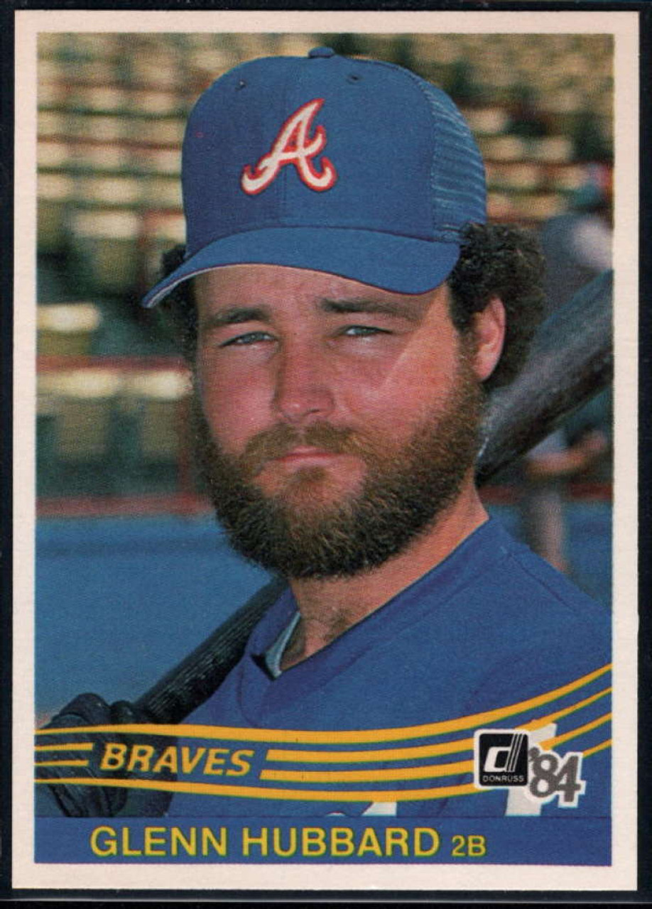 GLENN HUBBARD ATLANTA BRAVES 1983 ALL STAR ACTION