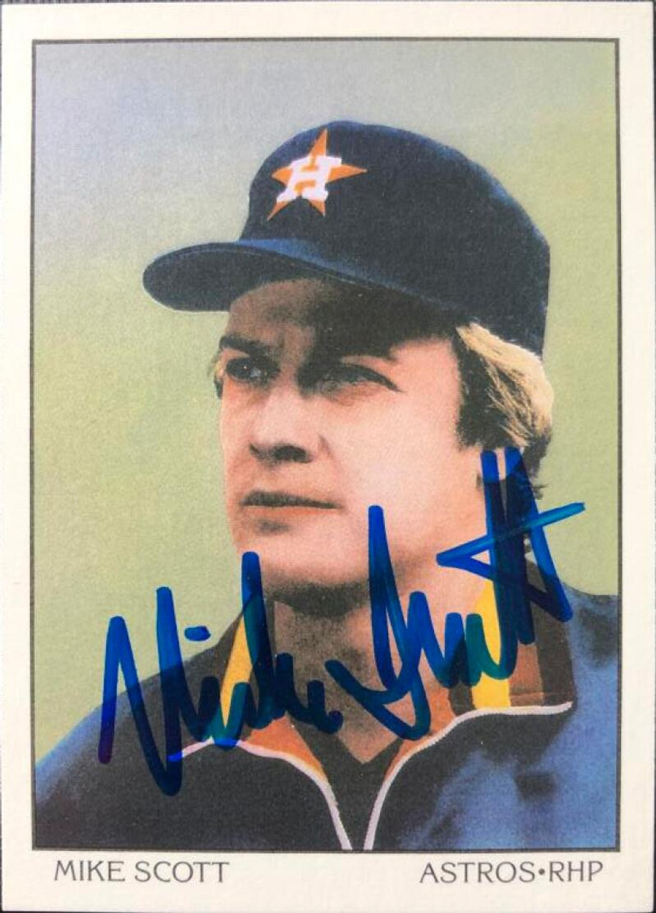 Mike Scott Signed 1990 Bowman Baseball Card - Houston Astros