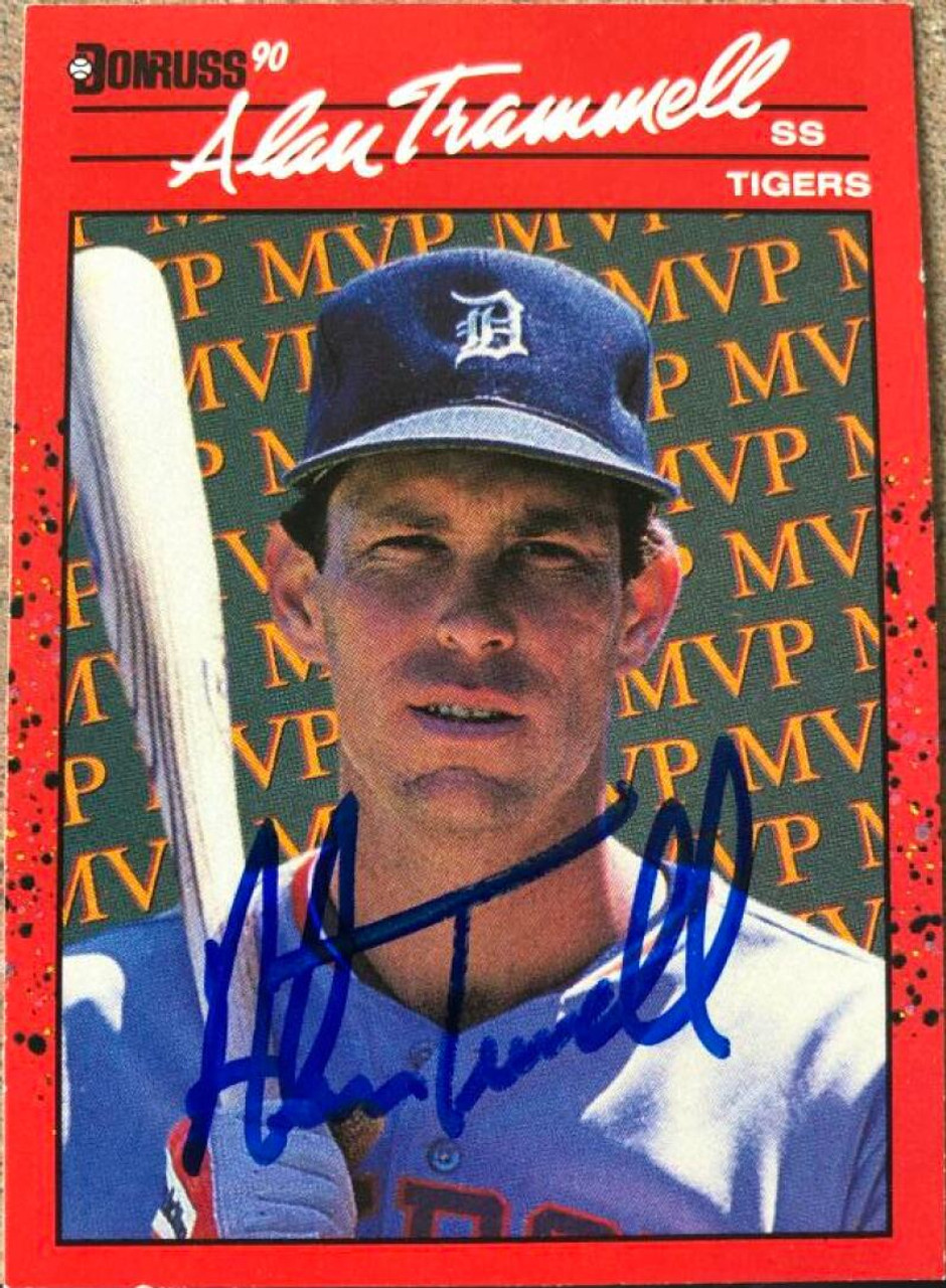 Alan Trammell Autographed 1990 Donruss Bonus MVP's #BC-26 - Under the Radar  Sports