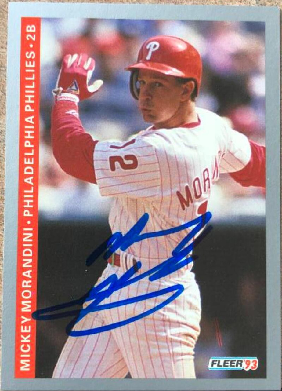 Mickey Morandini Autographed 1993 Fleer #105