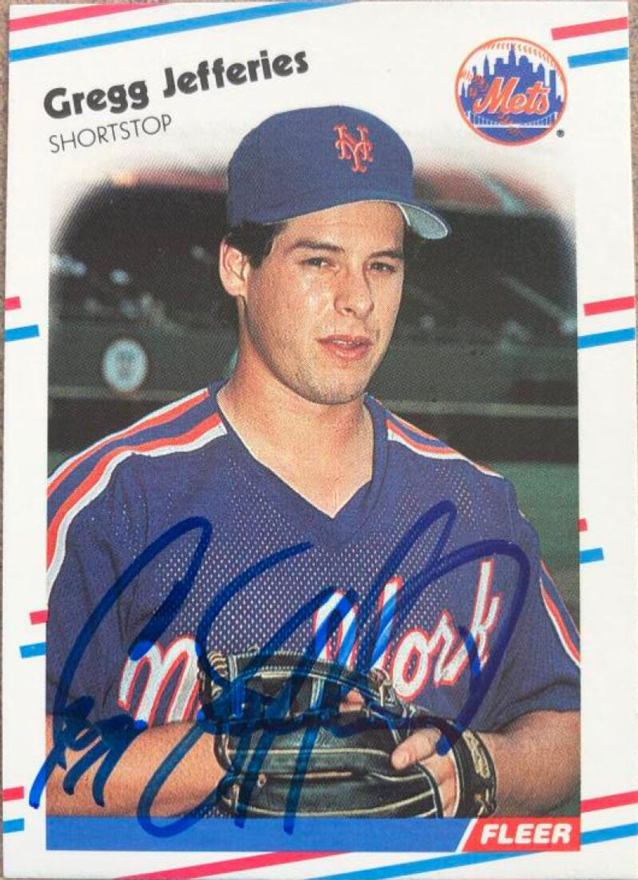 Gregg Jefferies autographed baseball card (New York Mets) 1988 Donruss #657  Rookie