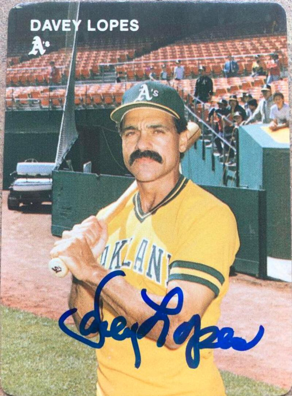 Davey Lopes Autographed 1984 Mother's Cookies Oakland Athletics #21 - Under  the Radar Sports