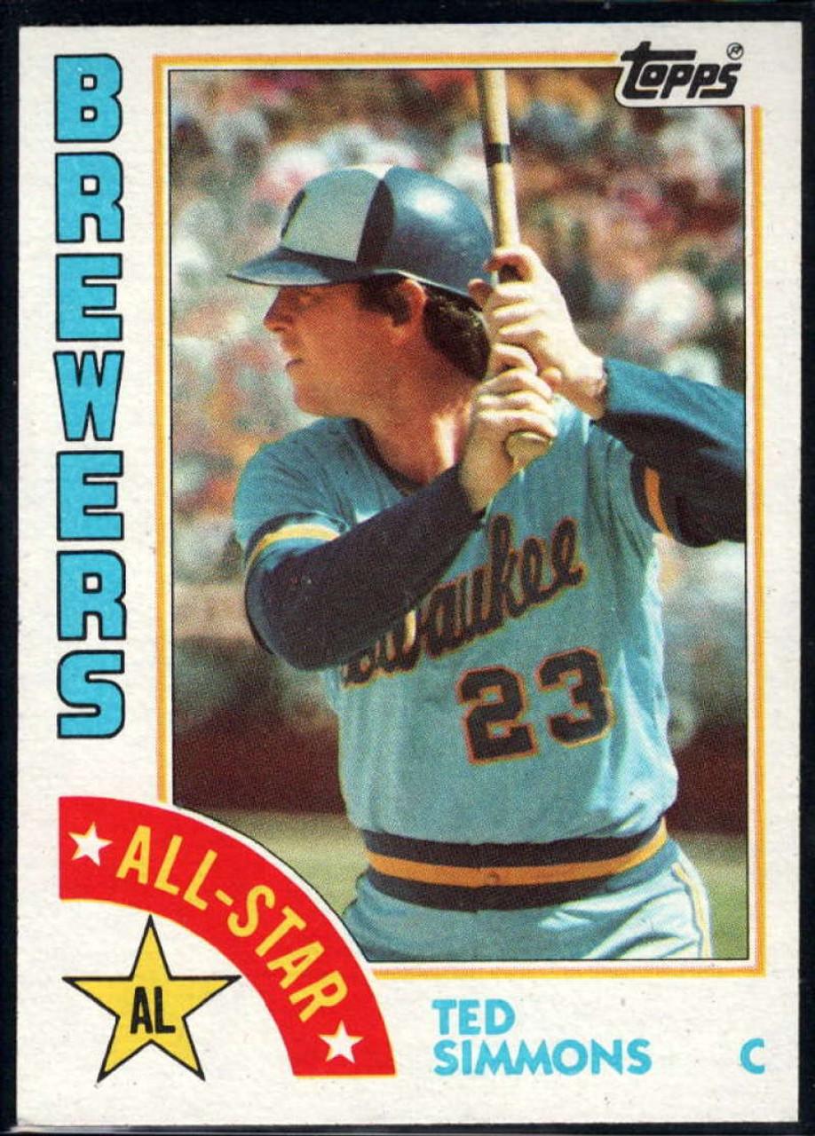 1984 TOPPS Baseball #726 TED SIMMONS Moose Haas