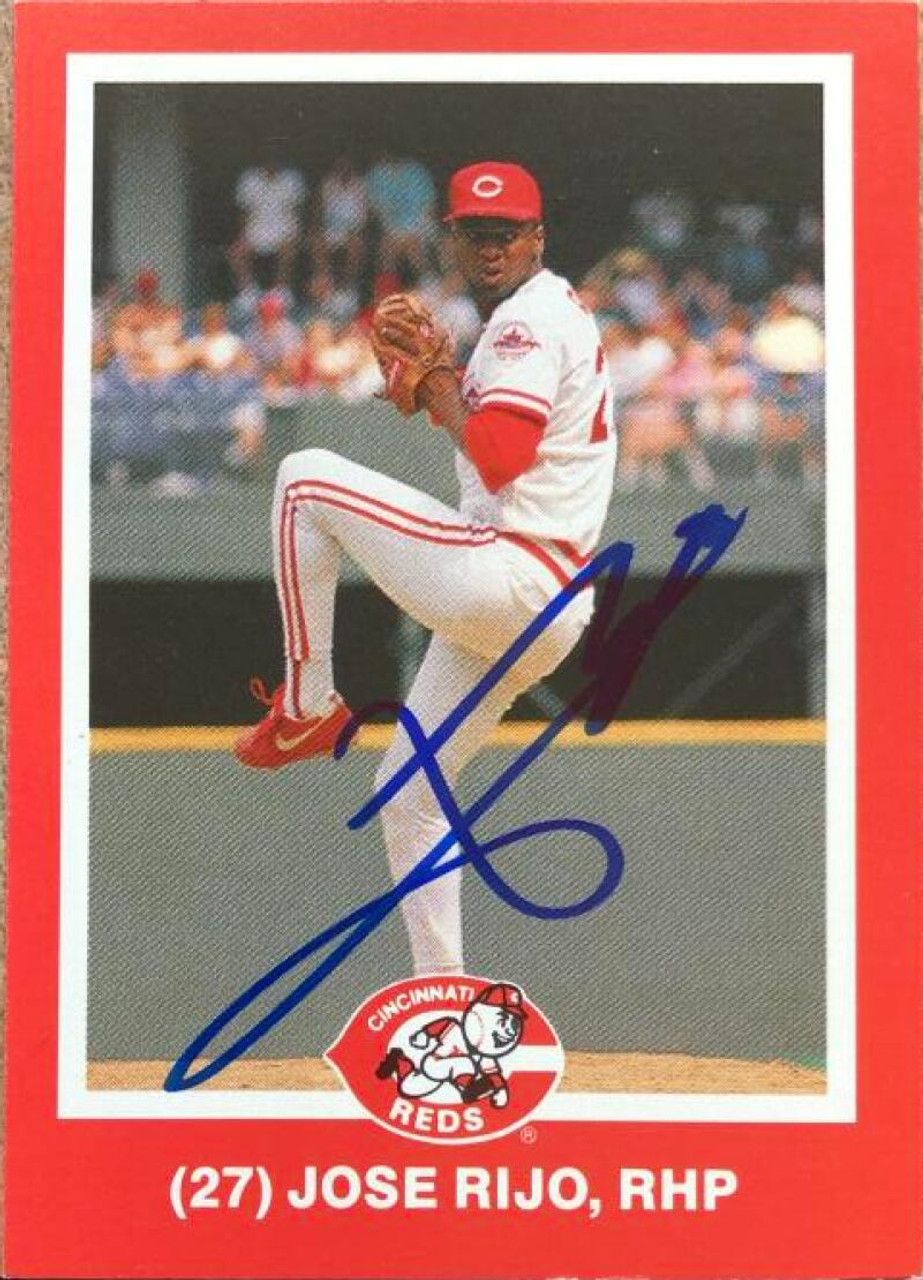 Jose Rijo Autographed 1988 Kahn's Cincinnati Reds #NNO - Under the